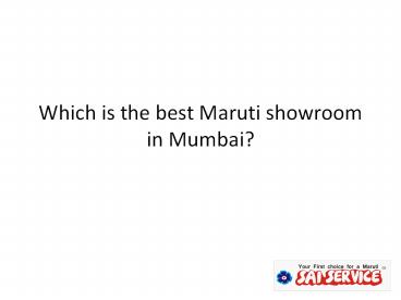 maruti showroom near my location