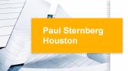 Paul Sternberg Houston