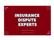Insurance Dispute Experts