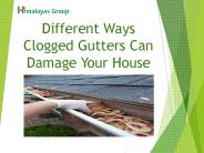 Different Ways Clogged Gutters Can Damage Your House