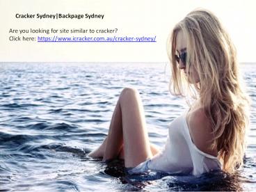 Cracker Sydney|Backpage Sydney