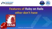 Features of Ruby on Rails other don't have