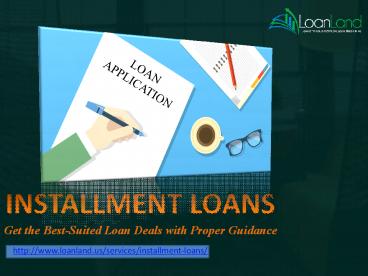 Installment Loans for Bad Credit from Direct lenders in USA