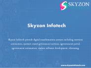 Digital Transformation Solution by Skyzon Infotech