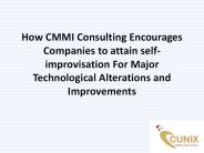 How CMMI Consulting Encourages Companies