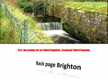 Backpage Brighton is the best ads posting site…….!