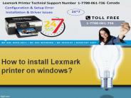 How to install Lexmark printer on windows?