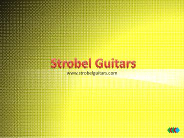 Travel Electric Guitars - www.strobelguitars.com