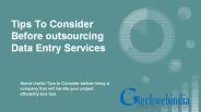 Tips to consider before outsourcing data entry services