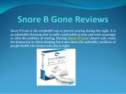 Take The Stress Out Of Snore B Gone