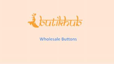Wholesale Buttons