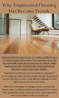 Why Engineered Flooring Has Become Trendy PowerPoint PPT Presentation