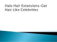 Halo Hair Extensions-Get Hair Like Celebrities PowerPoint PPT Presentation