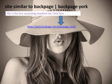 site similar to backpage | backpage york
