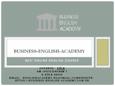 Online lernen Englischkurs