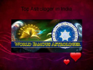 Top Astrologer in India