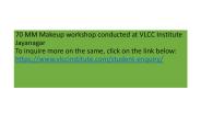 VLCC Makeup Workshop Programme
