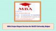 MBA Project Report Services for MATS University, Raipur PowerPoint PPT Presentation