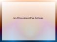 MLM Investment Plan Software PowerPoint PPT Presentation