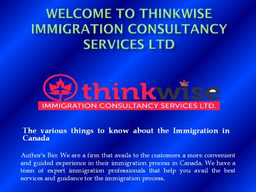 Temporary Visa for Canada, Provincial Nominee Program Canada