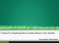 4 Ideas for Employing Rock Landscaping in Your Garden - Liberty Lawn Care PowerPoint PPT Presentation