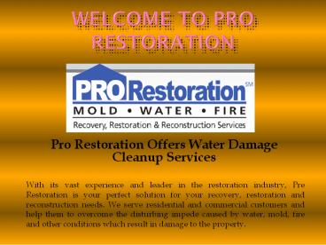 Fire Recovery Services, Fire Damage Repair Services