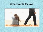 Stronge wazifa for love