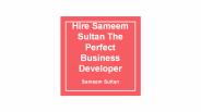 Hire Sameem Sultan The Perfect Business Developer