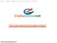 Best Indian Community Classifieds in Dallas PowerPoint PPT Presentation