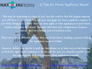 5 Tips for Home Appliance Repair