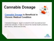 Cannabis Dosage