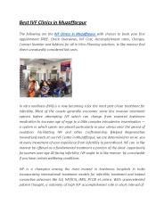 Best IVF Clinics in Muzaffarpur