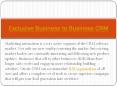Exclusive Business to Business CRM PowerPoint PPT Presentation