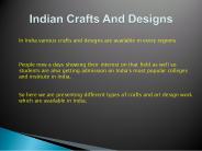 Indian Crafts And Designs