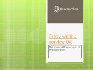 Essay writing service uk