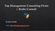 Top Management Consulting Firms | Bcube Consult