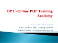 PHP Training in Kolkata - OPT PowerPoint PPT Presentation