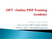 PHP Training in Kolkata - OPT