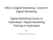 What is Digital Marketing | career path in digital marketing