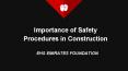 Health and Safety in Construction - EHS Emirates Foundation PowerPoint PPT Presentation