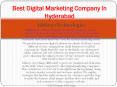 Best Digital Marketing Company In Hyderabad (1) PowerPoint PPT Presentation