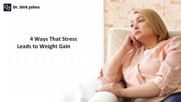 Necessary Weight Loss Tips - Dr.Dirk Johns