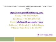 Supplier of Talc Powder in India Indonesia Surabaya PRM