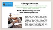 Best jobs for college students
