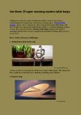 See These 25 Super Stunning Modern Table Lamps PowerPoint PPT Presentation