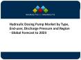 Hydraulic Dosing Pump Market by Type, End-user, Discharge Pressure and Region - Global Forecast to 2023 PowerPoint PPT Presentation