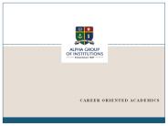 Alpha Group of Institution