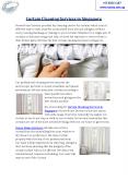 Curtain Cleaning Services in Singapore PowerPoint PPT Presentation