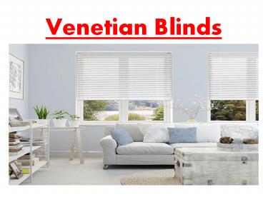 Venetian Blinds in Dubai
