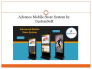 Advance Mobile Store System by CustomSoft
